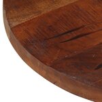 vidaXL Dessus de table Ø 50x3 8 cm rond bois massif de récupération