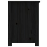 vidaXL Meuble TV Noir 103x36 5x52 cm Bois de pin massif