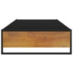 vidaXL Cadre de lit sans matelas noir métal 100x200 cm