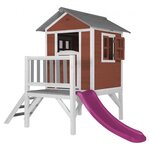 Maisonnette Scandinavian rouge - Toboggan violet