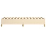 vidaXL Cadre de lit Crème 90 x 200 cm Tissu