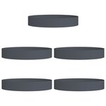 vidaXL Pot métallique anthracite Anthracite Métal Grand Durable