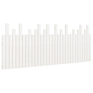 vidaXL Tête de lit murale Blanc 204x3x80 cm Bois massif de pin
