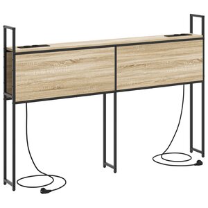 vidaXL Tête de lit de rangement Chêne sonoma 160 cm Bois d'ingénierie