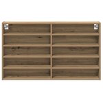 vidaXL Vitrine avec étagère Marron 100 x 15 x 58 cm Bois d'ingénierie