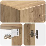 vidaXL Armoire Murale 33 x 34 5 x 90 cm Bois d'ingénierie
