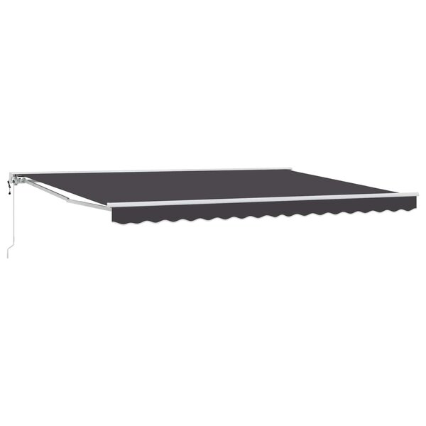 vidaXL Auvent rétractable électrique Anthracite 4 × 3 m