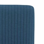 vidaXL Chaises à manger lot de 6 bleu tissu