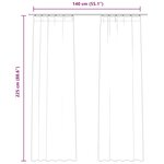 vidaXL Rideaux occultants et crochet 2Pièces Velours Bleu foncé 140x225cm