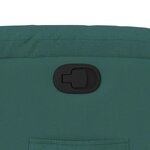 vidaXL Fauteuil inclinable Vert foncé Tissu