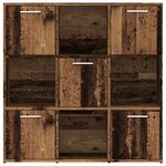 vidaXL Bibliothèque vieux bois 90x28x90 cm bois d'ingénierie