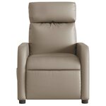 vidaXL Fauteuil inclinable électrique Cappuccino Similicuir
