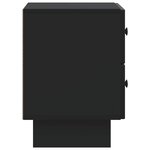 vidaXL Cabinet de chevet 2 pc Noir 43 x 34 5 x 47 5 cm