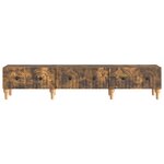 vidaXL Meuble TV Chêne fumé 147 x 34 5 x 30 cm Bois d'ingénierie