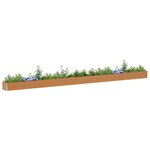 vidaXL Jardinière surélevée 775 x 50 x 36 cm Acier galvanisé
