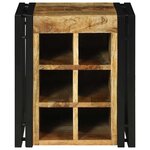 vidaXL Étagère à vin Marron 34.5 x 35 x 39 cm Bois de manguier massif