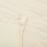 vidaXL Couverture lestée Crème clair 155x220 cm 11 kg Tissu