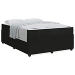 vidaXL Cadre de lit avec matelas Noir 140 x 200 cm Velours