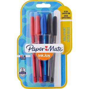 Blister de 8 Stylos à bille InkJoy 100 Paper Mate
