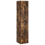 vidaXL Cabinet de Salle de Bain Mural Chêne fumé 33 x 34 5 x 160 cm