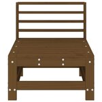 vidaXL Canapés centraux de jardin 2 Pièces marron miel bois de pin solide