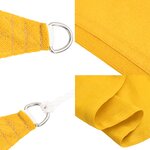 vidaXL Voile d'ombrage 160 g/m² Jaune 2x4 m PEHD