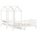 vidaXL Ensemble de lit de jour avec toit 80x200 cm bois de pin massif