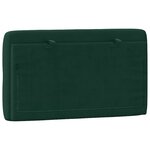 vidaXL Coussin de tête de lit vert foncé 90 cm velours