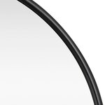 Miroir mural ovale 40 x 80 cm noir mat 03_0007957