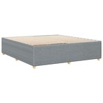 vidaXL Cadre de lit sans matelas gris clair 180x200 cm tissu