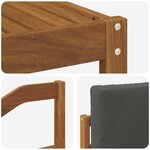 vidaXL Ensemble de canapés d'extérieur 7 pc Naturel et Anthracite