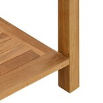 vidaXL Table console Marron 85 x 35 x 75 cm Bois de teck massif