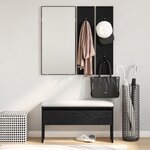 Ensemble de meubles pour couloir vidaXL en bois d'ingénierie chêne noir