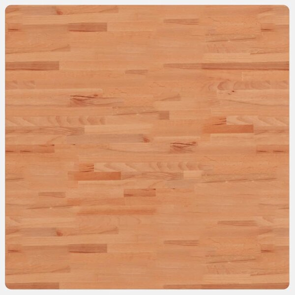 vidaXL Dessus de table 90x90x2 5 cm carré bois massif de hêtre