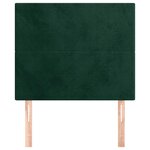 vidaXL Tête de lit Vert foncé 100x5x118/128 cm Velours