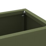 vidaXL Support à parapluies vert olive de - 28x12x41 cm - Fabriqué en acier