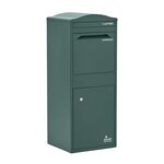 Boîte à colis incurvée 1 porte Large Vert foncé Acier galvanisé SMART PARCEL BOX™