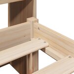 vidaXL Lit bibliothèque sans matelas 120x200 cm bois de pin massif