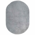 vidaXL Tapis shaggy à poils longs NAVARRA gris argenté 300x200 cm