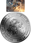 Pièce de monnaie en Platine 12 Dollars g 0.031 (1/1000 oz) Millésime 2026 Alien First Responders FIREFIGHTER (PRÉCOMMANDE)