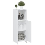 vidaXL Armoire de salle de bain Blanc 30x30x95 cm Bois d'ingénierie