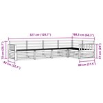 vidaXL Ensemble de canapés d'extérieur 5 pc Naturel