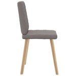 vidaXL Chaises à manger lot de 4 taupe tissu