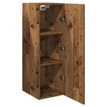 vidaXL Meuble mural vieux bois 30 5x30x90 cm bois d'ingénierie