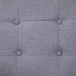 vidaXL Canapé-lit à 2 places avec accoudoirs gris clair acier et tissu