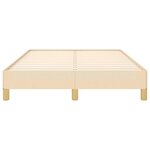 vidaXL Cadre de lit sans matelas crème 120x190 cm tissu