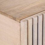 vidaXL Table basse blanc 100x55x40 cm bois de manguier massif