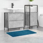 vidaXL Tapis de bain antidérapant Bleu 50 x 80 cm PP