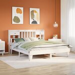 vidaXL Cadre de lit sans matelas blanc 180x200 cm bois massif de pin