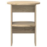 vidaXL Meuble d'appoint 2 pc Chêne Sonoma Ø40 x 50 cm